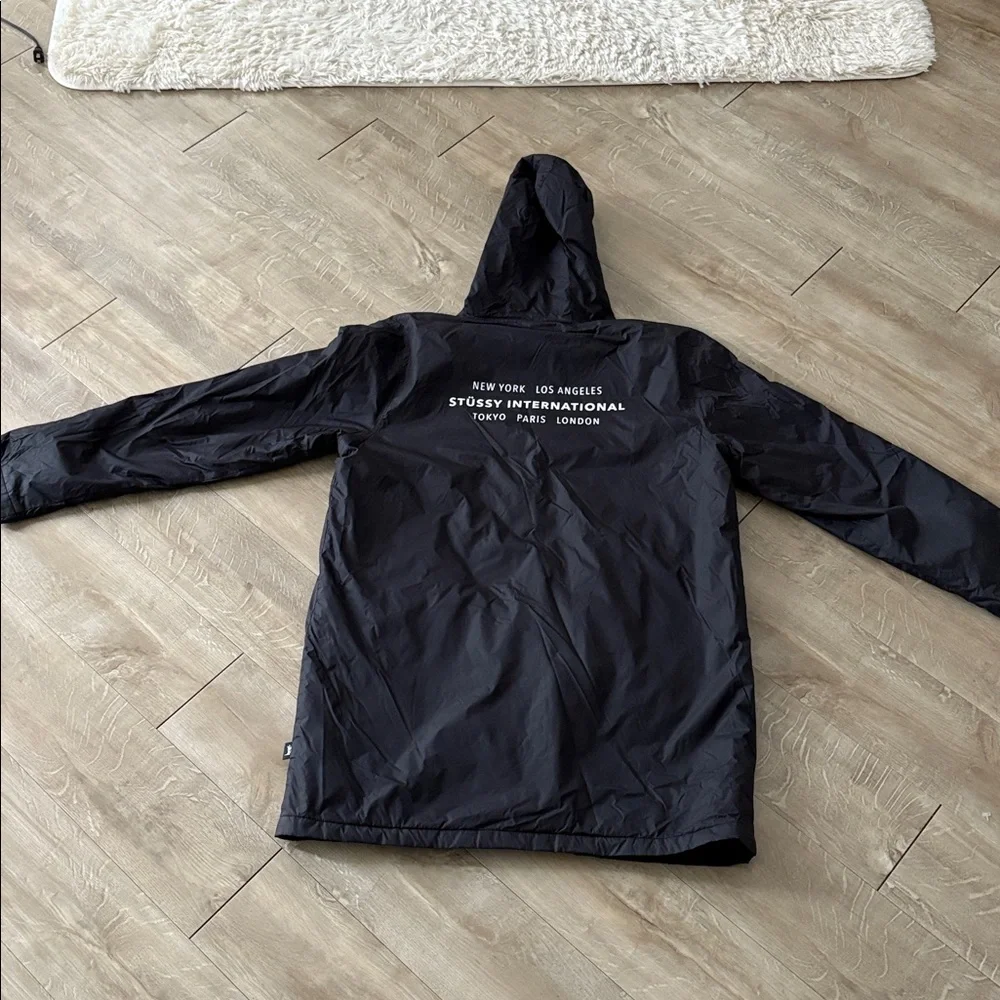 Men’s STUSSY Lightweight Windbreaker Zip Up Jacket Size Large *1 tiny flaw* - Picture 9 of 11
